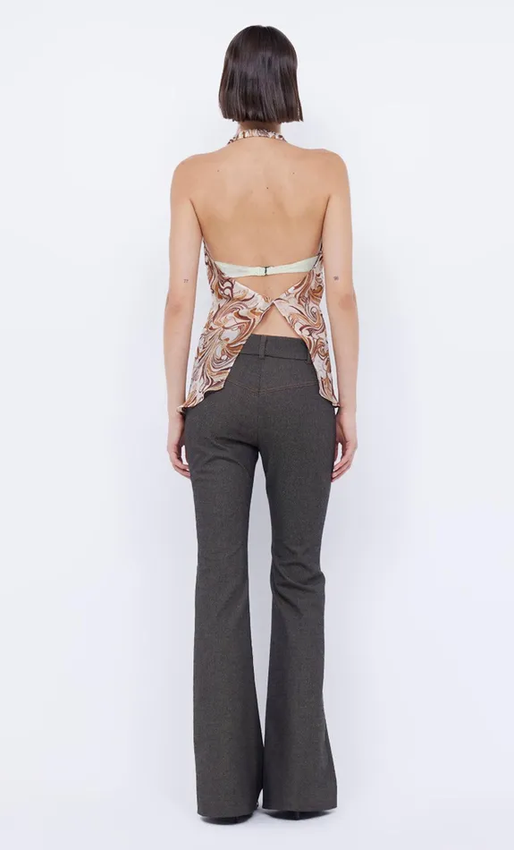Bec Bridge Tops JOCELYN HALTER TOP Cream Swirl 8211 Women