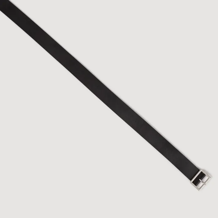 Belts Men SANDRO Leather Belt Black