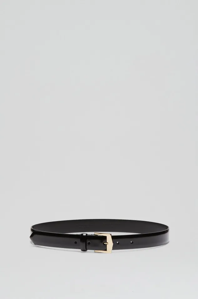Belts Women Scanlan Theodore POINTED BUCKLE BELT 25 BLACK