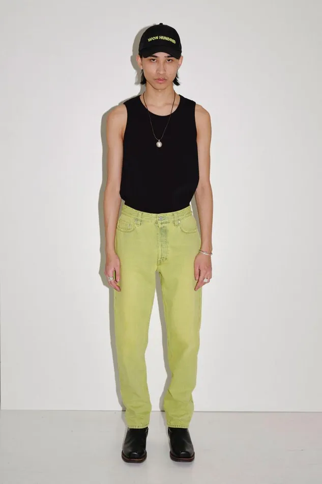 Bill Overdyed Daiquiri Green 8211 Overdyed Daiquiri Green Men Won Hundred Jeans