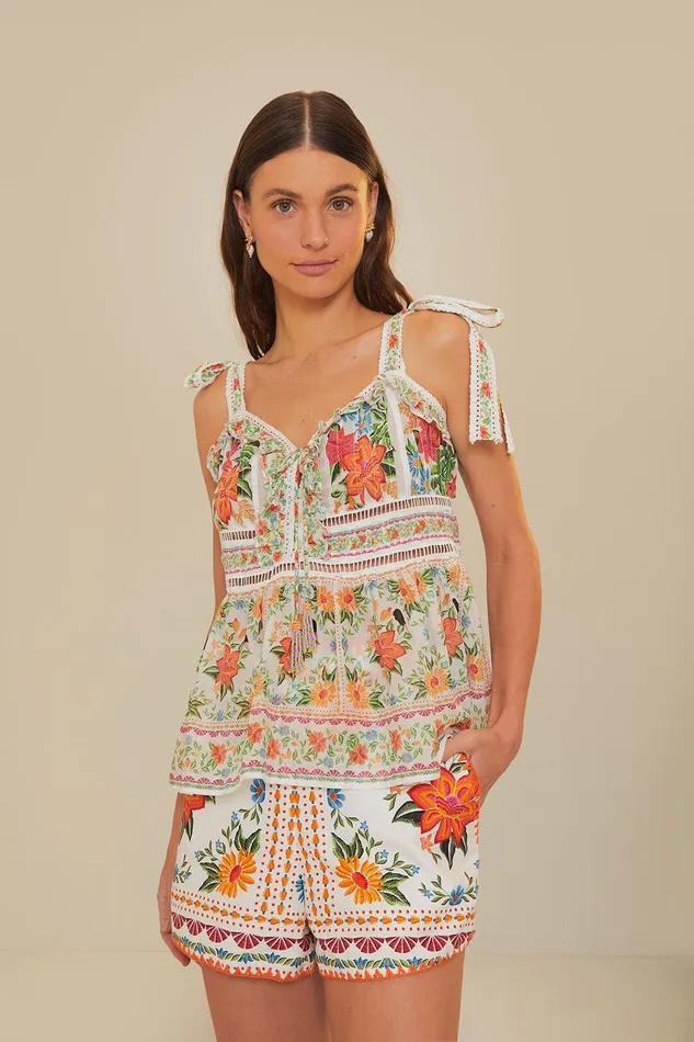 Bloom Garden EuroflaxPremium Linen Shorts Women Farm Rio Shorts