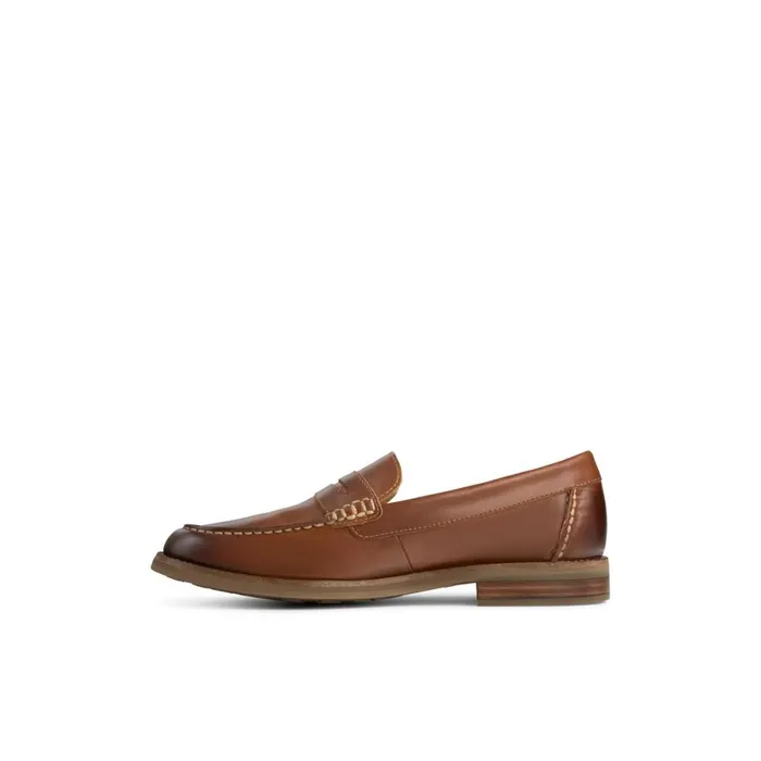 Boat Shoes Men Sperry Topsfield Penny Loafer Medium Beige