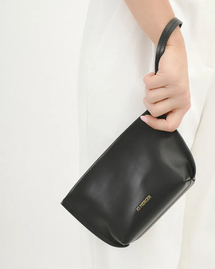 Bonito pouch bag black leather Women CLUTCHES jomercer