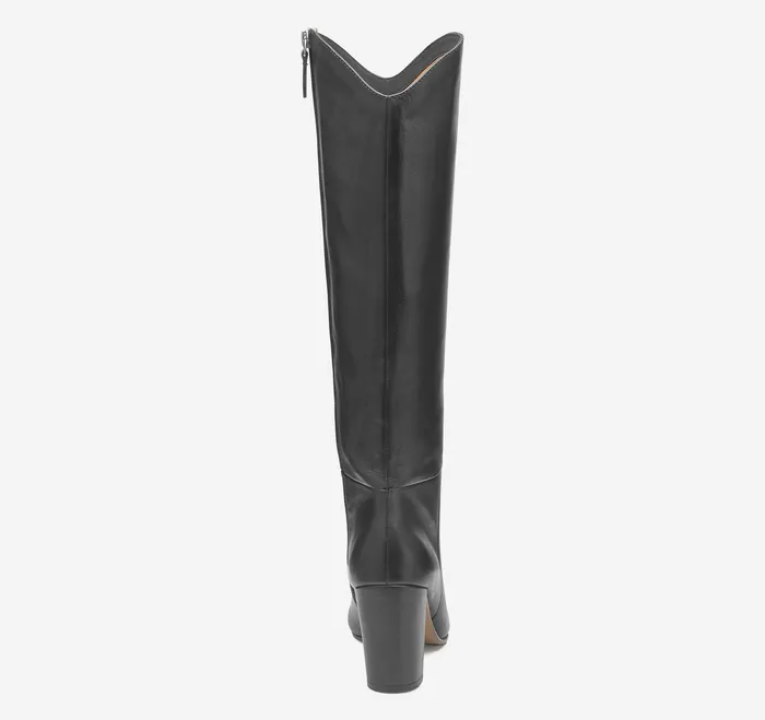 Boots and Booties Women Charlotte KneeHigh Boot Black Italian Nappa Johnston and Murphy