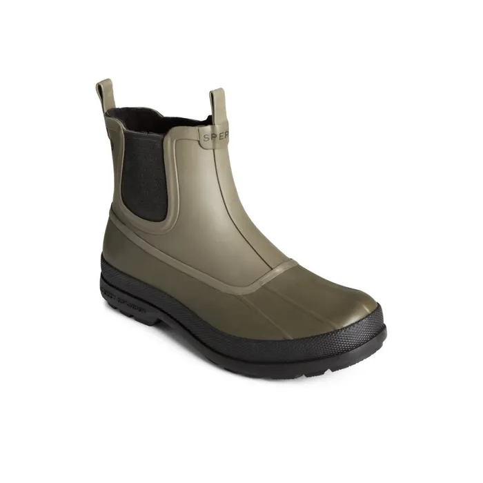 Boots Men Sperry Cold Bay Rubber Chelsea Boot Medium Green