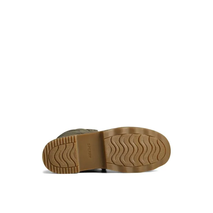 Boots Women Sperry Saltwater 20 Textile Duck Boot Medium Green