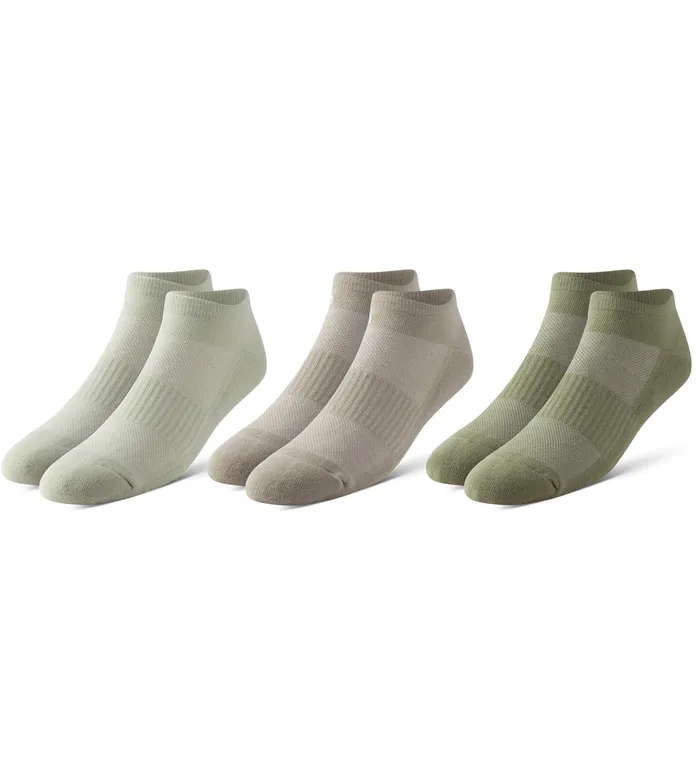 Bowo Cushion Low Cut Seafoam Socks 3 Pack Men Pair Of Thieves LowCut