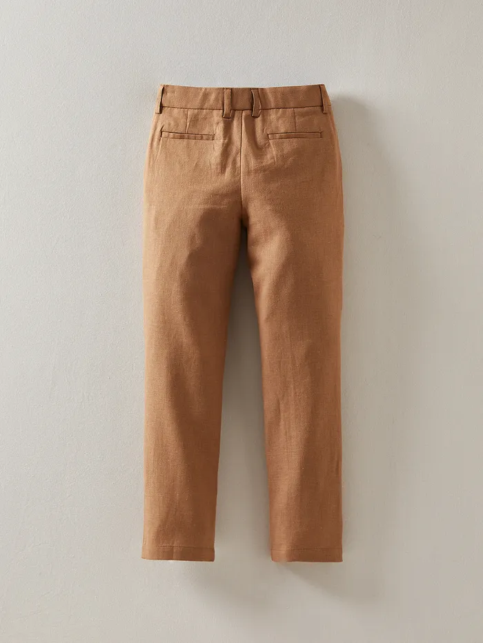 Boys Cyrillus Clothing Occasion Wear Linen Trousers
