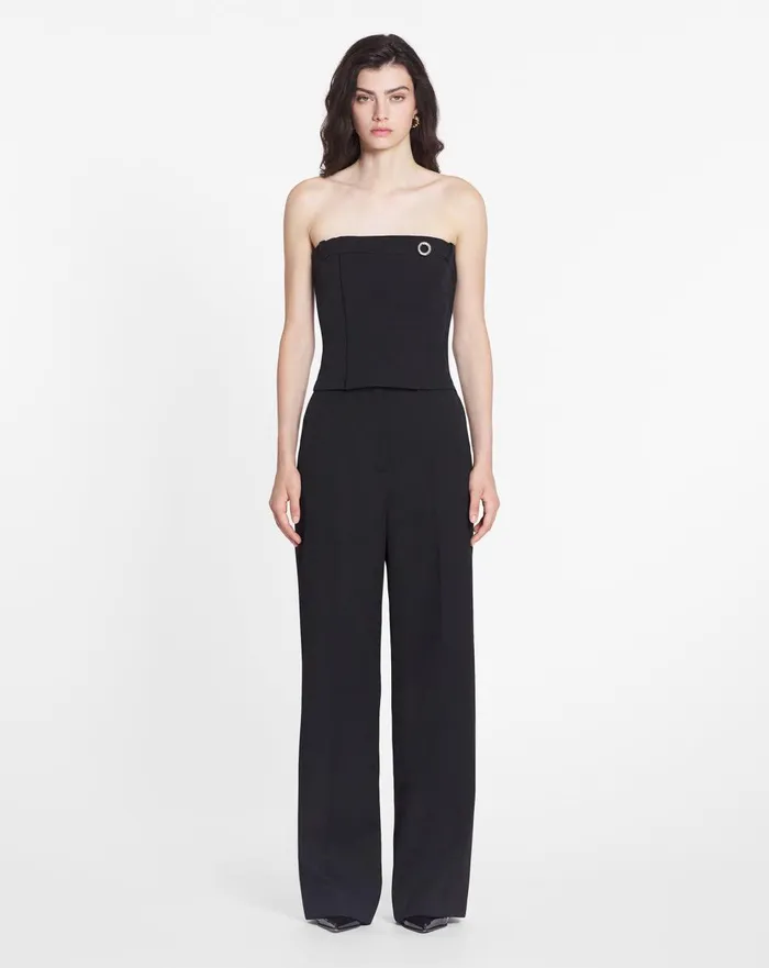 Bustier Mlodie Jewel Detail Black Women Lanvin Tops Bustier Mlodie Jewel Detail Black Women Lanvin Tops