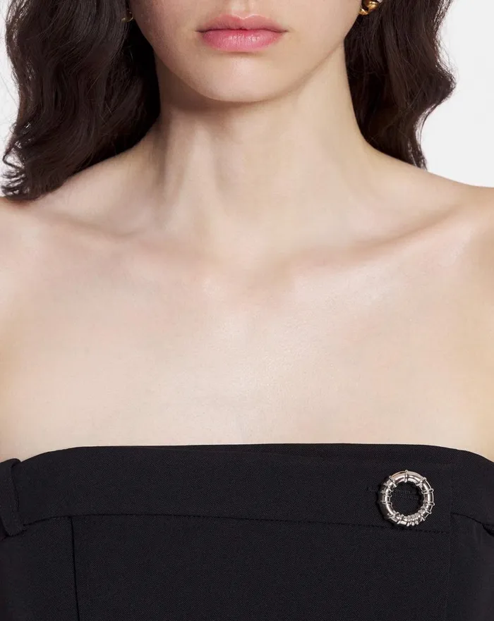 Bustier Mlodie Jewel Detail Black Women Lanvin Tops Bustier Mlodie Jewel Detail Black Women Lanvin Tops