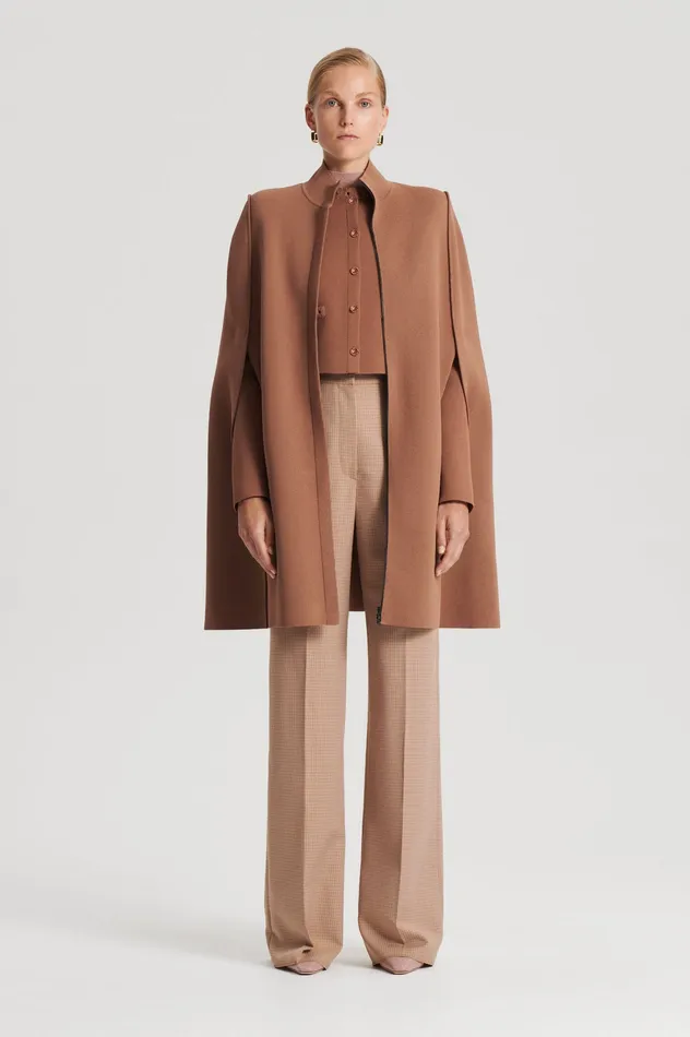 Capes CREPE KNIT CAPE SPICE Scanlan Theodore Women