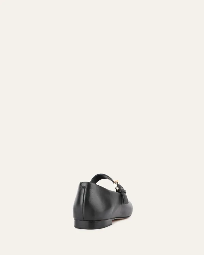 CASUAL jomercer Women Annabelle casual flats black leather CASUAL jomercer Women Annabelle casual flats black leather
