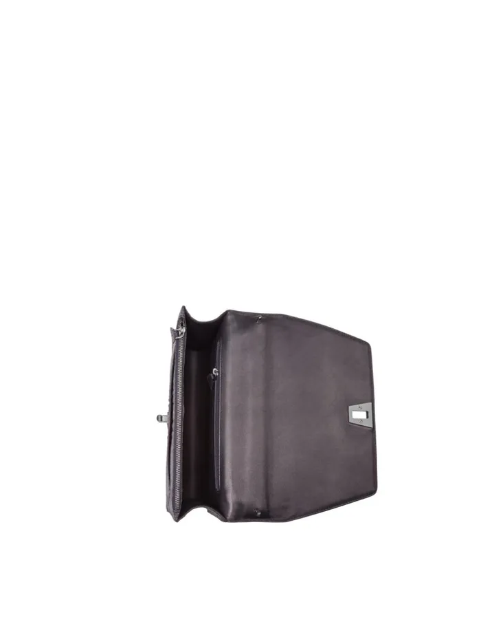 City Bag In Sueded Python Leather Denim Women Akris Shoulder Bags