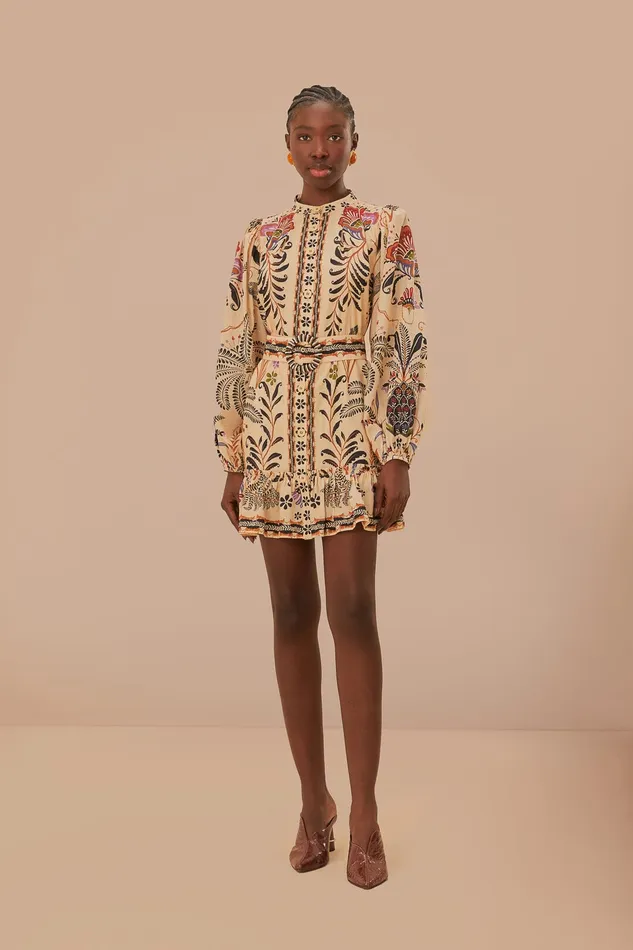 Classic Nature Sand Mini Dress Women Farm Rio Mini Dresses