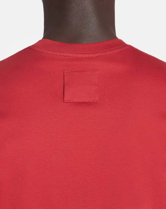 Classic Tshirt With An Archives Print Turkish Red Men Lanvin Tshirts and Polos