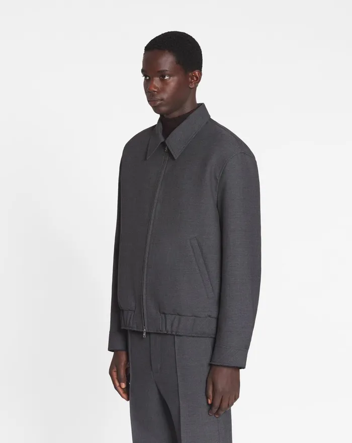 Classic Zipped Jacket Anthracite Men Lanvin Coats and Jackets