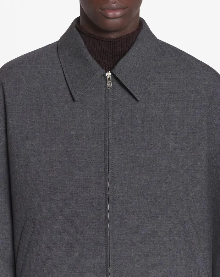 Classic Zipped Jacket Anthracite Men Lanvin Coats and Jackets