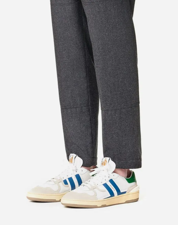 Clay Low Top Sneakers Whiteblue Men Lanvin Sneakers