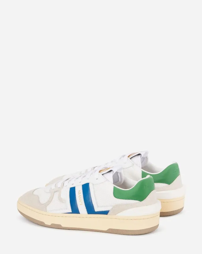 Clay Low Top Sneakers Whiteblue Men Lanvin Sneakers