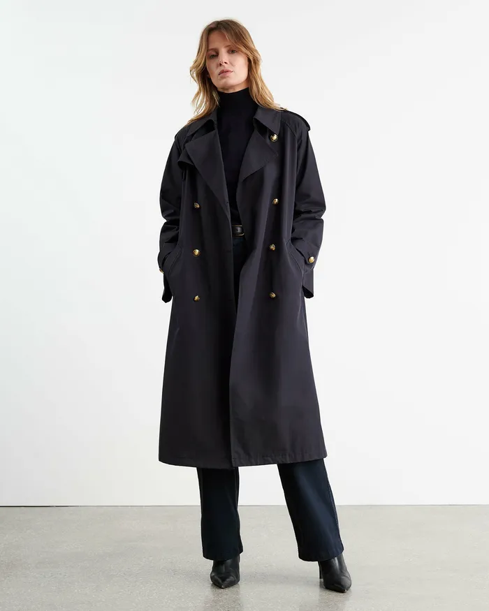 Coats and Outerwear TOUSSAINT TRENCH COAT Olive Green Nili Lotan Women