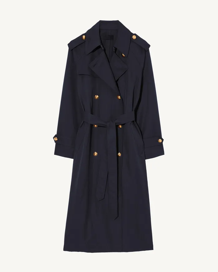 Coats and Outerwear TOUSSAINT TRENCH COAT Olive Green Nili Lotan Women
