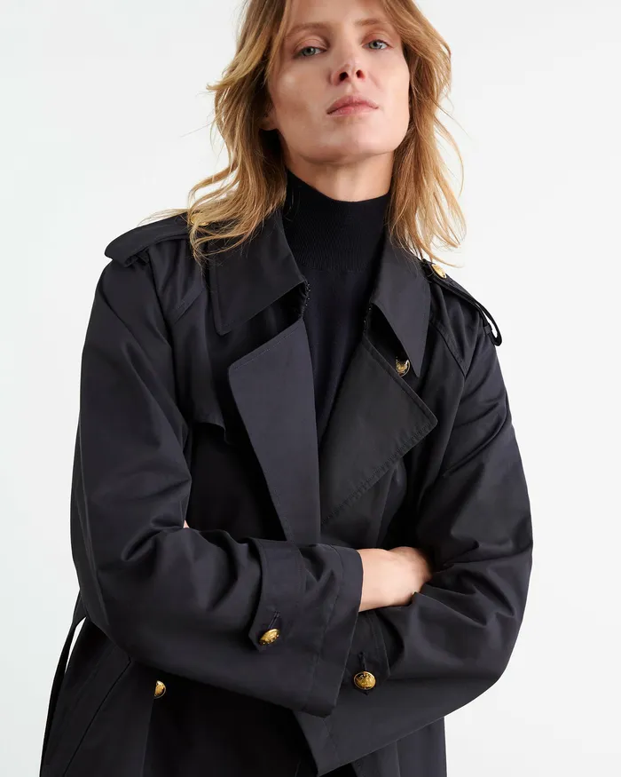 Coats and Outerwear TOUSSAINT TRENCH COAT Olive Green Nili Lotan Women
