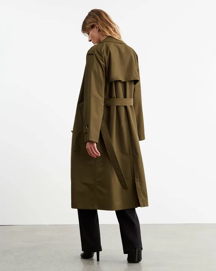 Coats and Outerwear TOUSSAINT TRENCH COAT Olive Green Nili Lotan Women