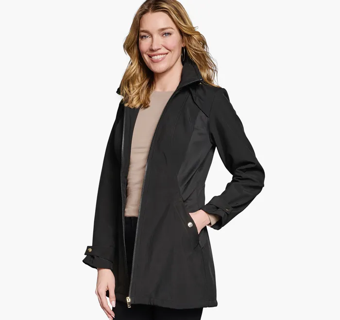 Coats Jackets and Vests Johnston and Murphy Women Softshell Jacket Black