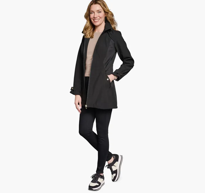 Coats Jackets and Vests Johnston and Murphy Women Softshell Jacket Black