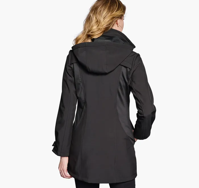 Coats Jackets and Vests Johnston and Murphy Women Softshell Jacket Black