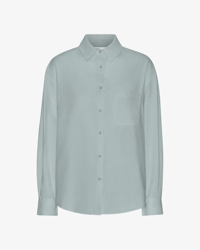 Colorfulstandard Organic Oversized Shirt 8211 Cloudy Grey Women Shirts