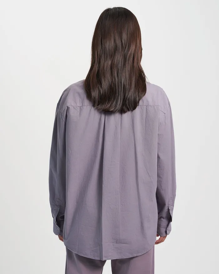 Colorfulstandard Organic Oversized Shirt 8211 Cloudy Grey Women Shirts