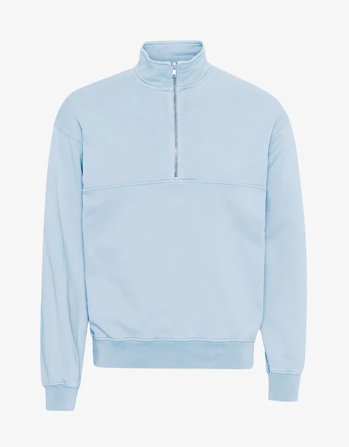 Colorfulstandard Organic Quarter Zip 8211 Polar Blue Men Quarter Zips