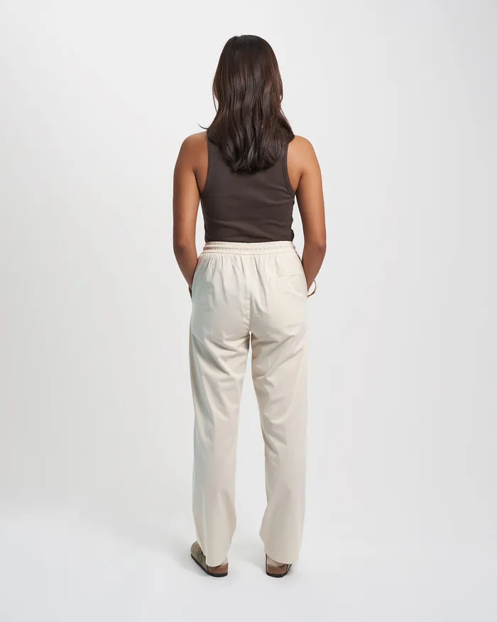 Colorfulstandard Pants Women Organic Twill Pants 8211 Ivory White