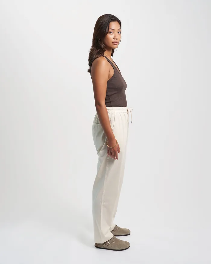 Colorfulstandard Pants Women Organic Twill Pants 8211 Ivory White