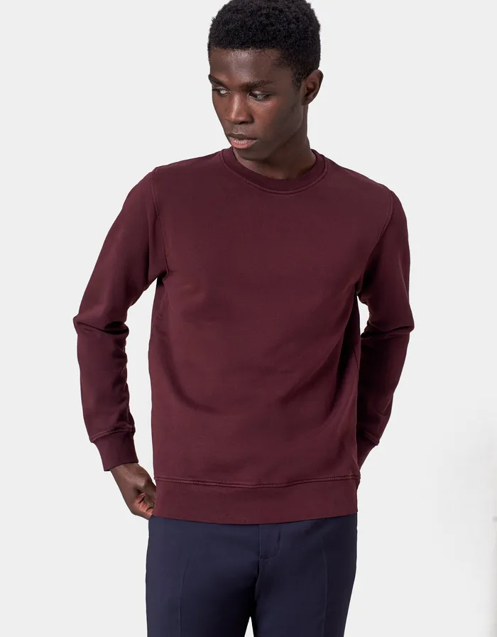 Crewneck Sweatshirts Classic Organic Crew 8211 Scarlet Red 8211 Colorfulstandard Men