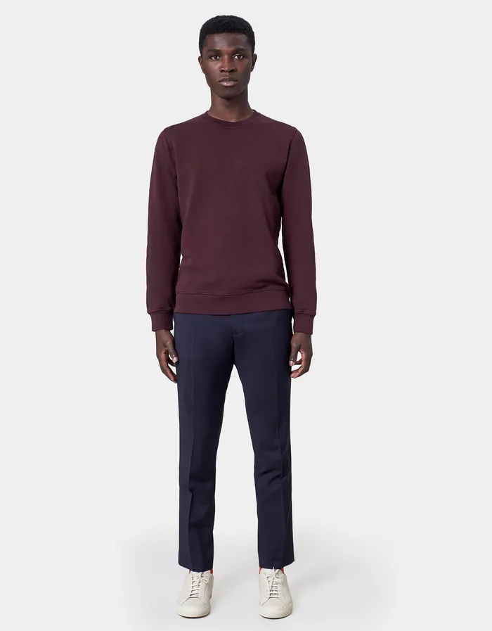 Crewneck Sweatshirts Classic Organic Crew 8211 Scarlet Red 8211 Colorfulstandard Men