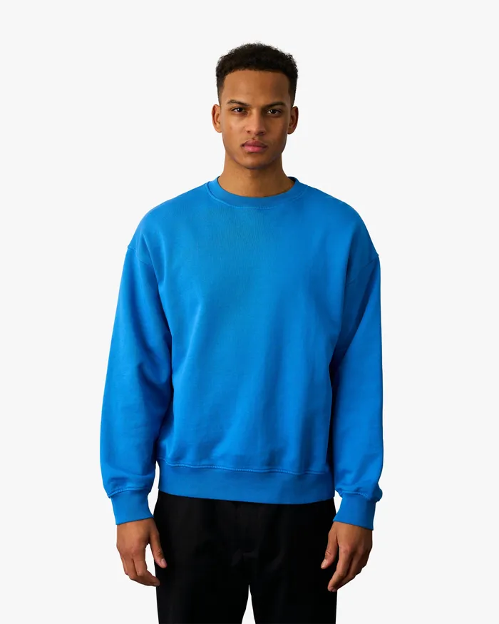 Crewneck Sweatshirts Colorfulstandard Men Organic Oversized Crew 8211 Ocean Green