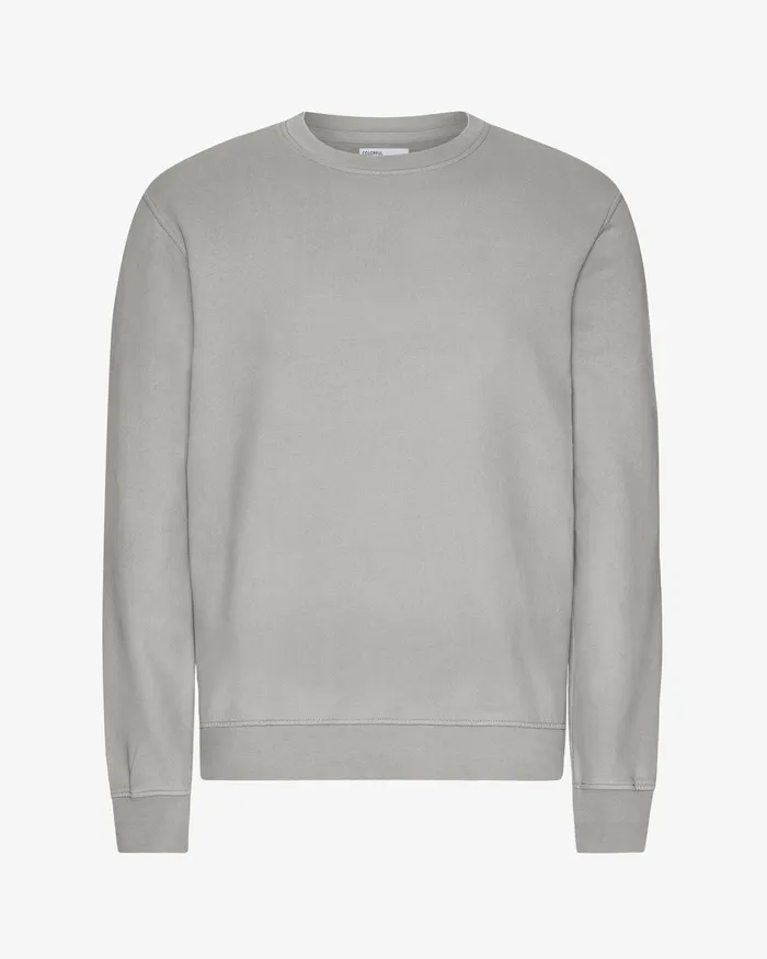 Crewneck Sweatshirts Men Classic Organic Crew 8211 Faded Grey Colorfulstandard