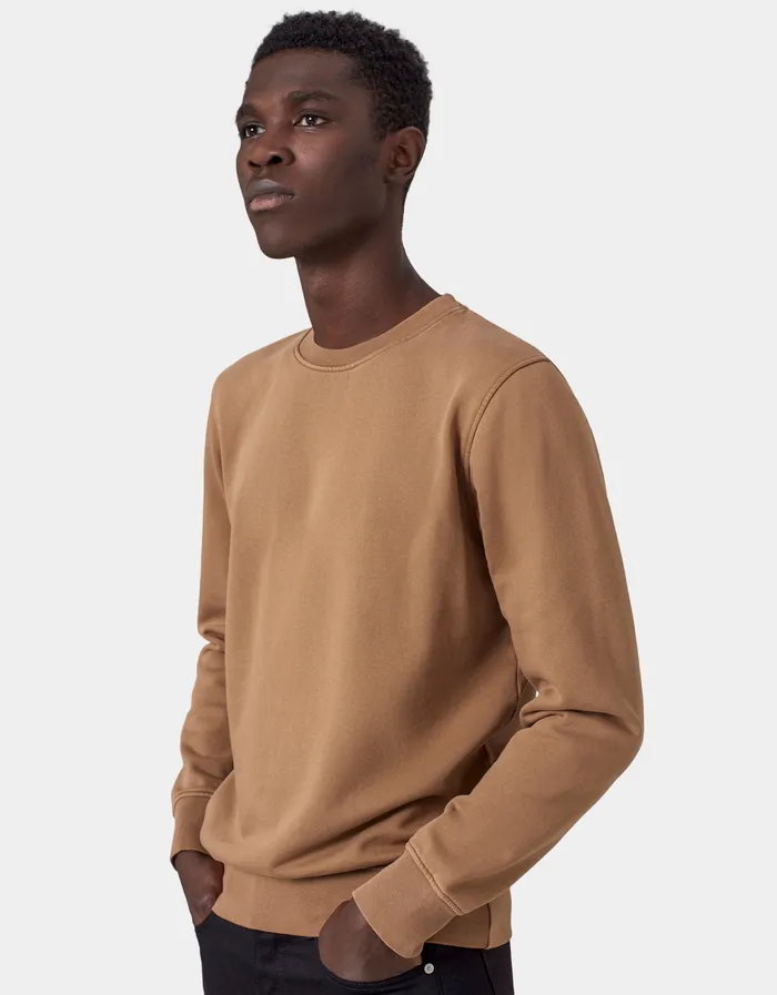 Crewneck Sweatshirts Men Classic Organic Crew 8211 Faded Grey Colorfulstandard