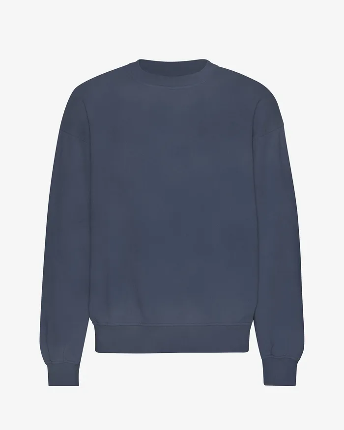 Crewneck Sweatshirts Organic Oversized Crew 8211 Neptune Blue Colorfulstandard Men