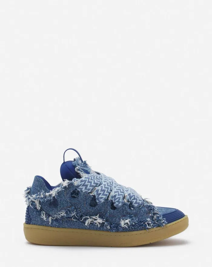 Curb Sneakers In Denim Denim Blue Women Lanvin Sneakers