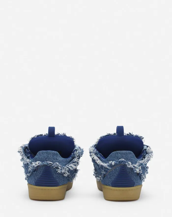 Curb Sneakers In Denim Denim Blue Women Lanvin Sneakers Curb Sneakers In Denim Denim Blue Women Lanvin Sneakers