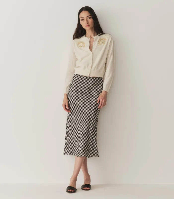 DEN Andrina Cardigan Eggshell Women Knitwear DEN Andrina Cardigan Eggshell Women Knitwear