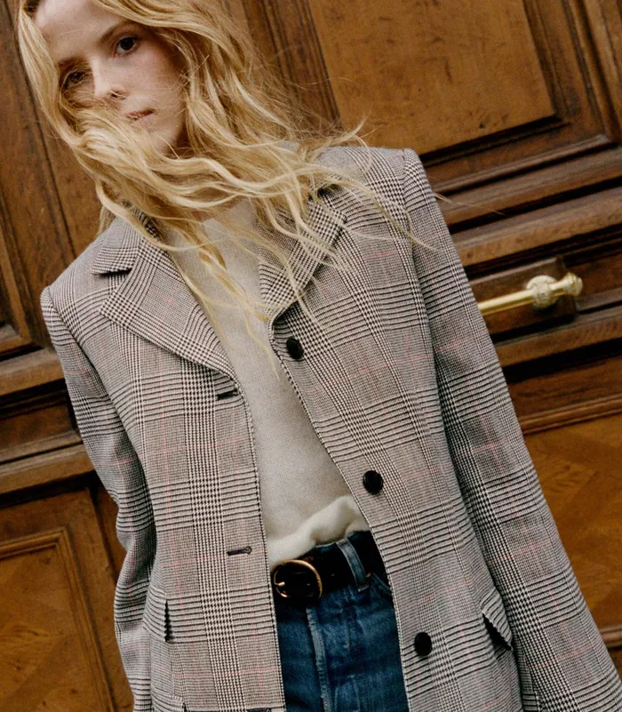 DEN Bellingham Coat Wickham Houndstooth Plaid Women Coats and Jackets DEN Bellingham Coat Wickham Houndstooth Plaid Women Coats and Jackets