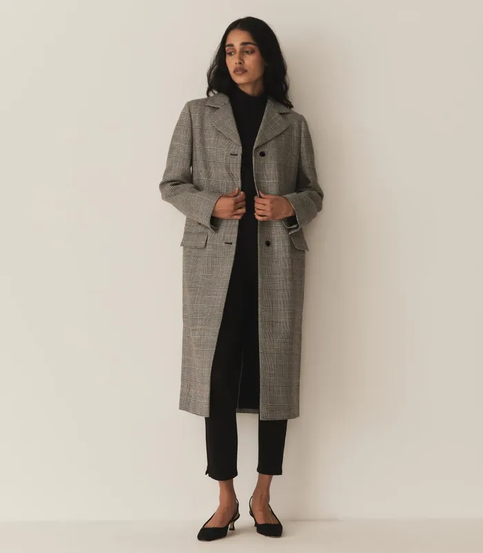 DEN Bellingham Coat Wickham Houndstooth Plaid Women Coats and Jackets DEN Bellingham Coat Wickham Houndstooth Plaid Women Coats and Jackets