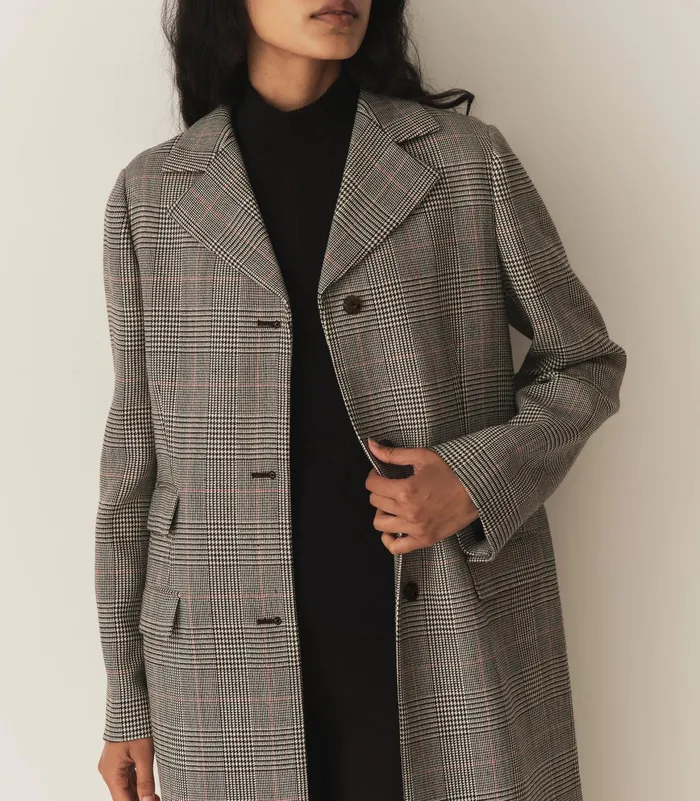DEN Bellingham Coat Wickham Houndstooth Plaid Women Coats and Jackets DEN Bellingham Coat Wickham Houndstooth Plaid Women Coats and Jackets