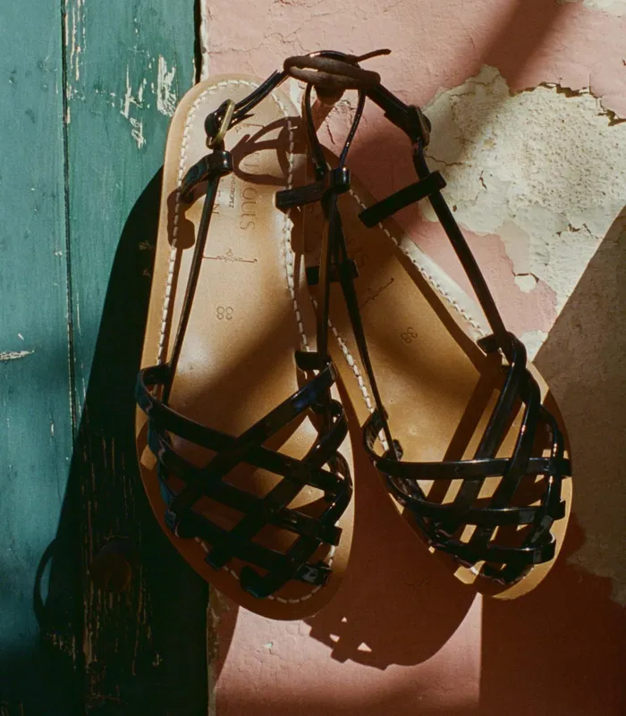 DEN DEN and KJacques Peche Sandal Noir Women Shoes