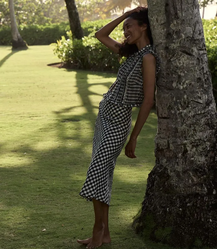 DEN Elowen Skirt Marilyn Gingham Women Skirts