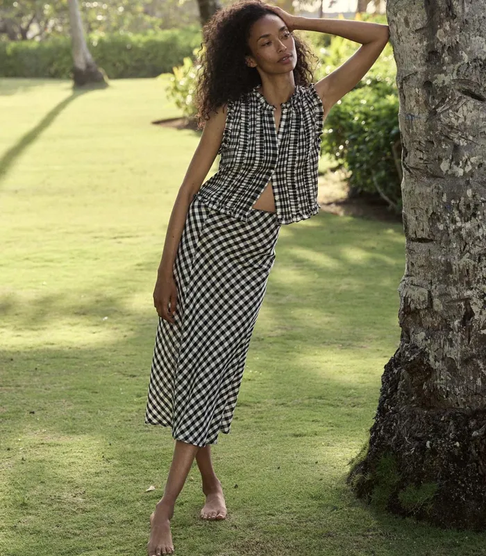 DEN Elowen Skirt Marilyn Gingham Women Skirts DEN Elowen Skirt Marilyn Gingham Women Skirts